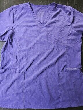 IRG Purple Scrub Top sz L
